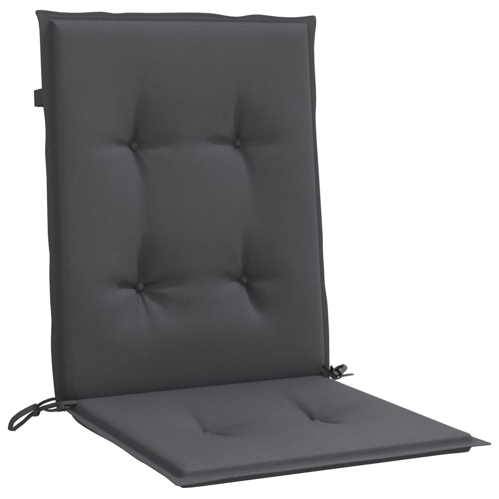 Four melange anthracite fabric cushions for lowback chairs, designed for comfort and durability.