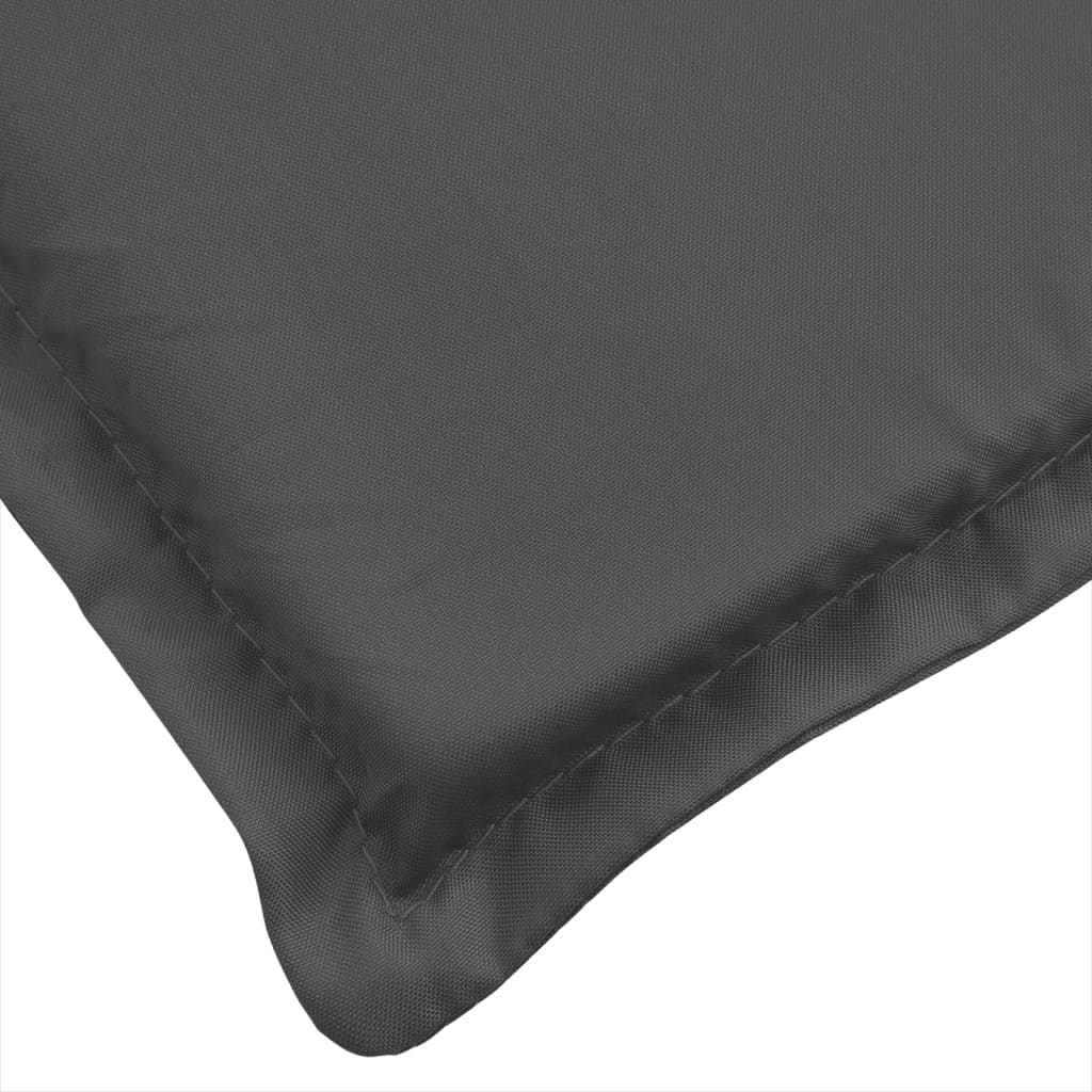 Four melange anthracite fabric cushions for lowback chairs, featuring non-slip straps.