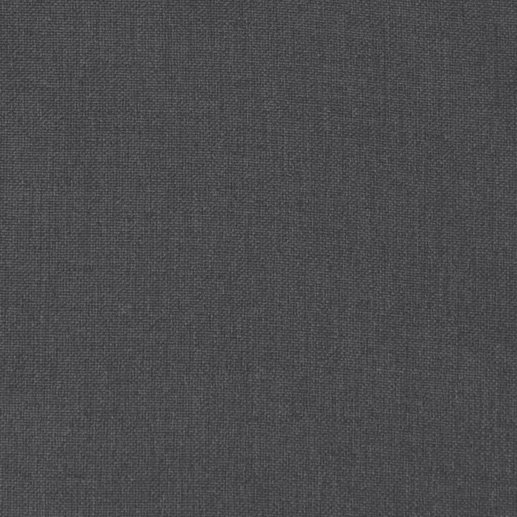 Six anthracite melange lowback chair cushions with non-slip straps.