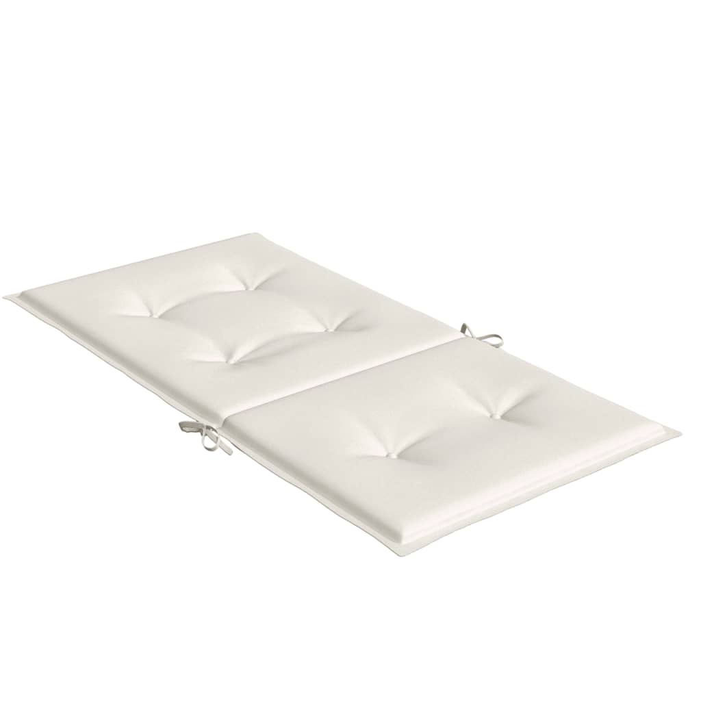 Bostome lowback chair cushions in melange cream, featuring durable polyester fabric and elastic straps.