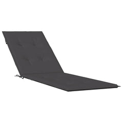 Deck Chair Cushion Melange Anthracite (29.5+41.3)x19.7x1.6 Fabric