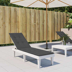 Deck Chair Cushion Melange Anthracite (29.5+41.3)x19.7x1.6 Fabric