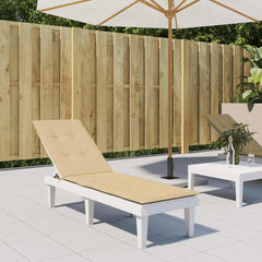Deck Chair Cushion Melange Beige (29.5+41.3)x19.7x1.6 Fabric