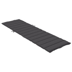 Sun Lounger Cushion Melange anthracite 100% polyester