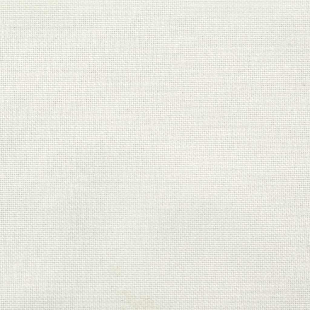 Cream melange polyester sun lounger cushion, 78.7x27.6x1.6 inches, with foam fiber fill.
