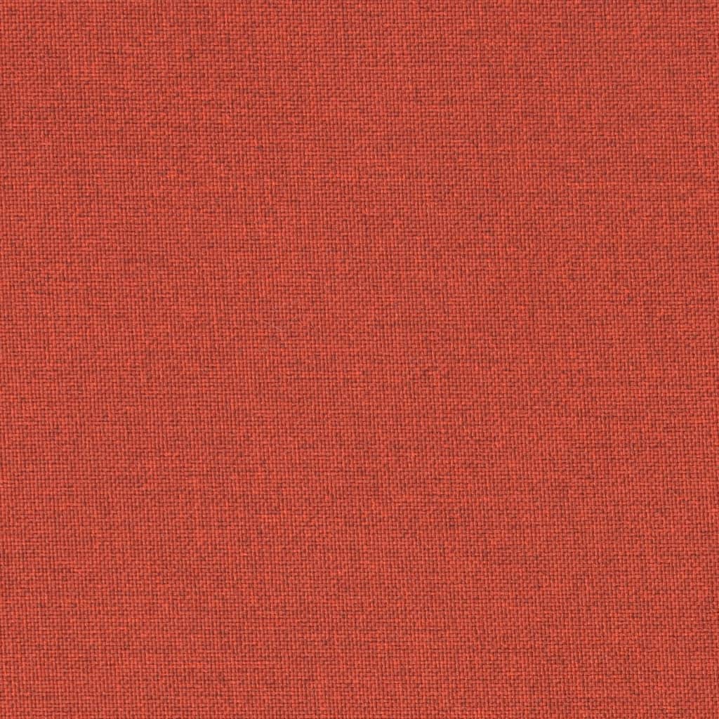Red melange polyester garden bench cushion, 78.7x19.7x2.8 inches, with ties.