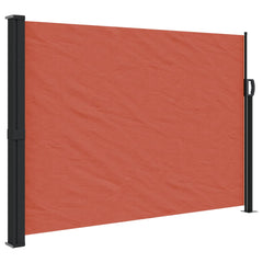 Retractable Side Awning Terracotta 100% Polyester with PU coating