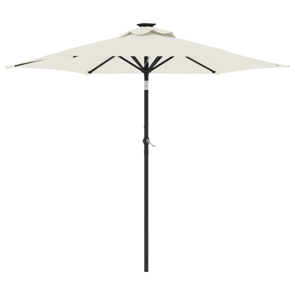 Garden Parasol with Steel Pole White 88.6x88.6x83.5