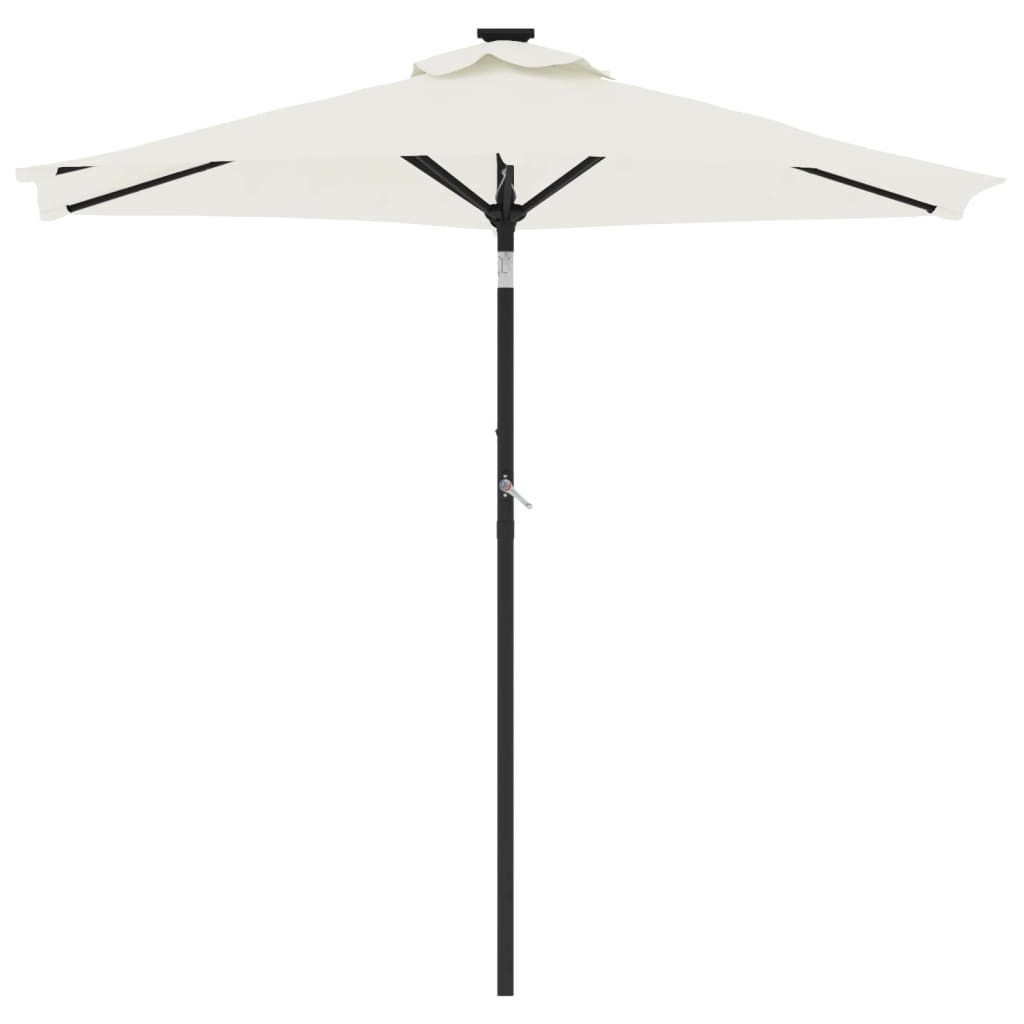 Garden Parasol with Steel Pole White 88.6x88.6x83.5
