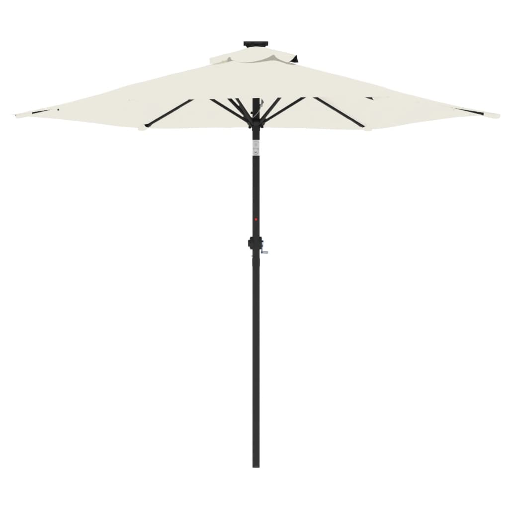 Garden Parasol with Steel Pole White 88.6x88.6x83.5