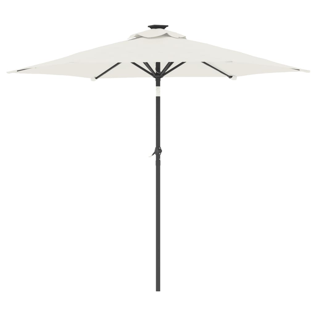 Garden Parasol with Steel Pole White 88.6x88.6x83.5