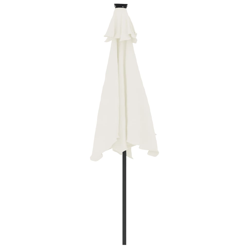 Garden Parasol with Steel Pole White 88.6x88.6x83.5