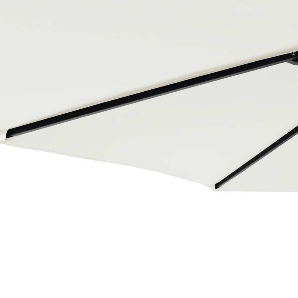 Garden Parasol with Steel Pole White 88.6x88.6x83.5