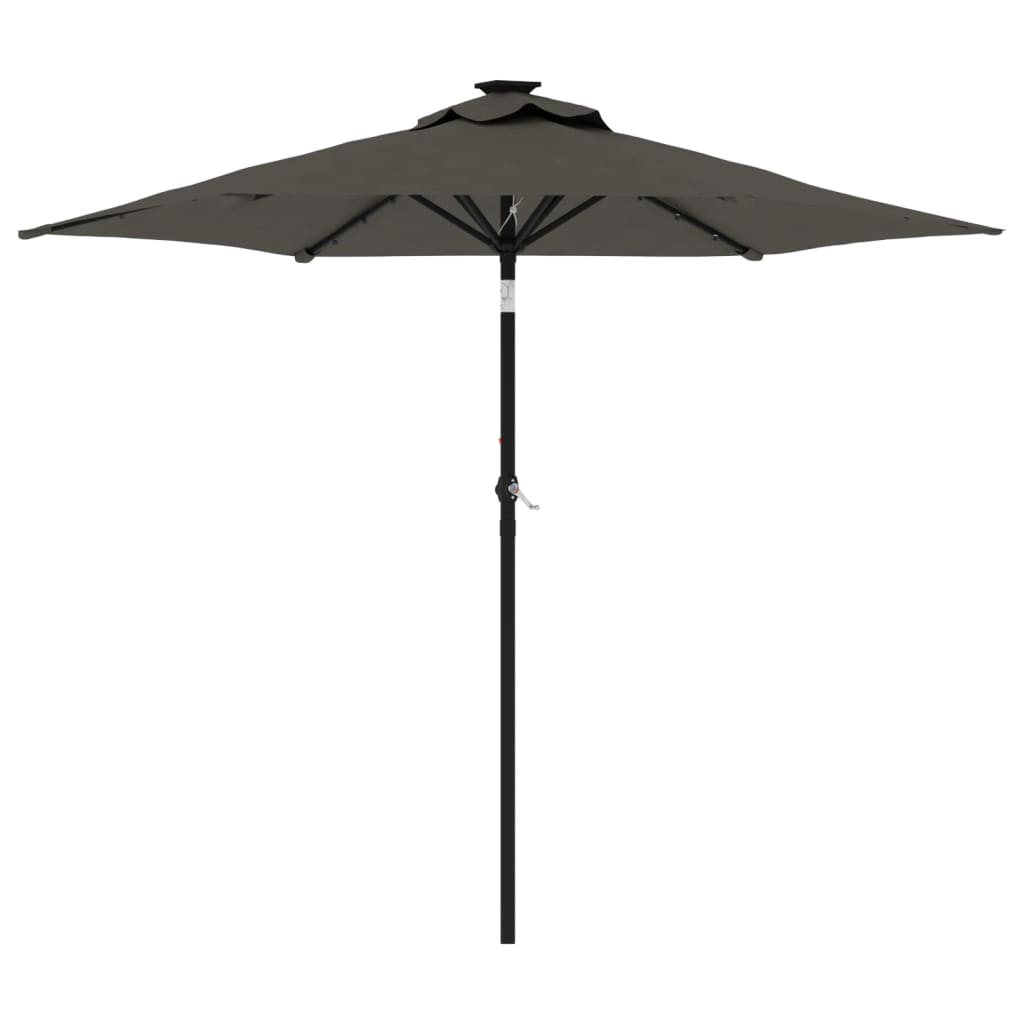 Garden Parasol with Steel Pole Anthracite 88.6x88.6x83.5