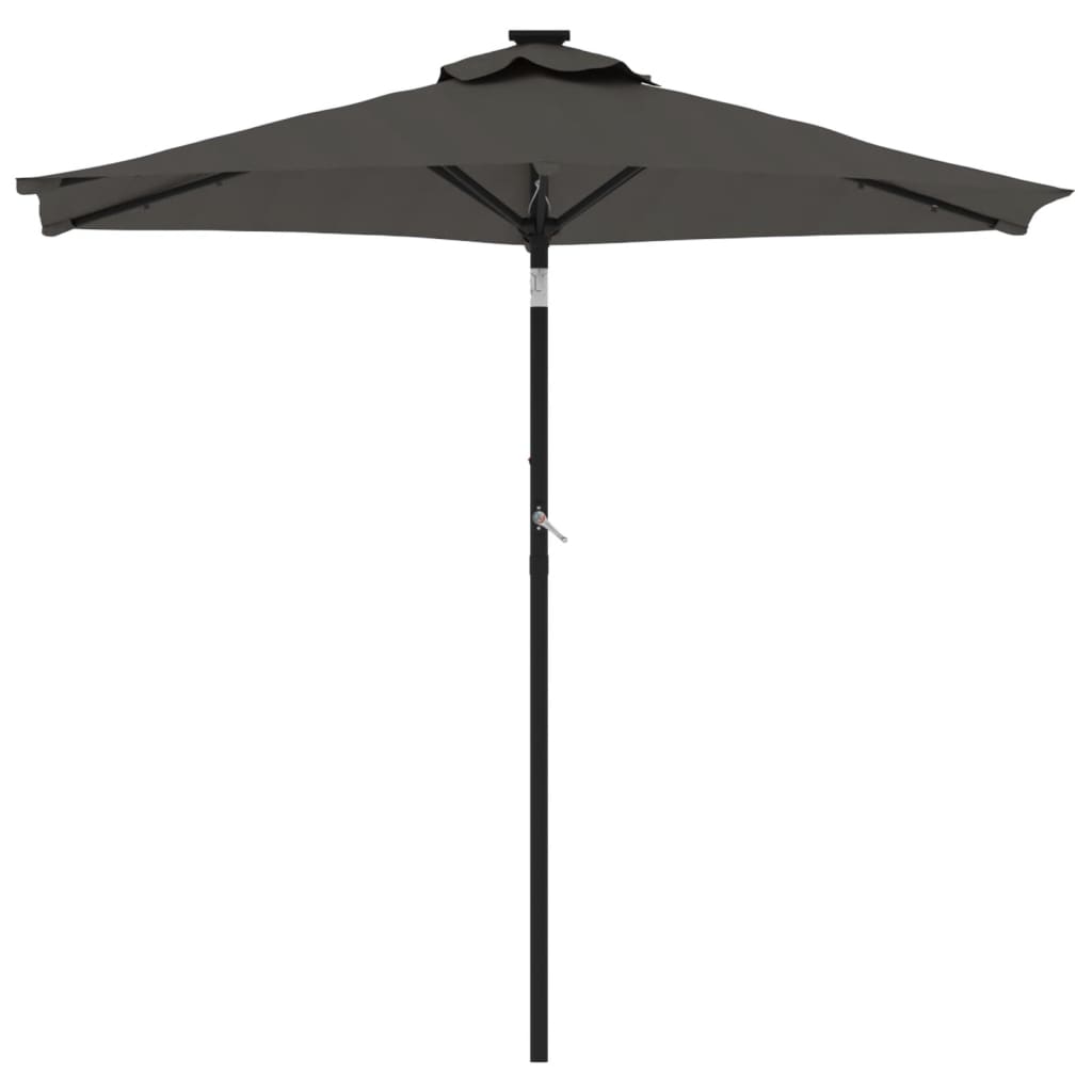 Garden Parasol with Steel Pole Anthracite 88.6x88.6x83.5