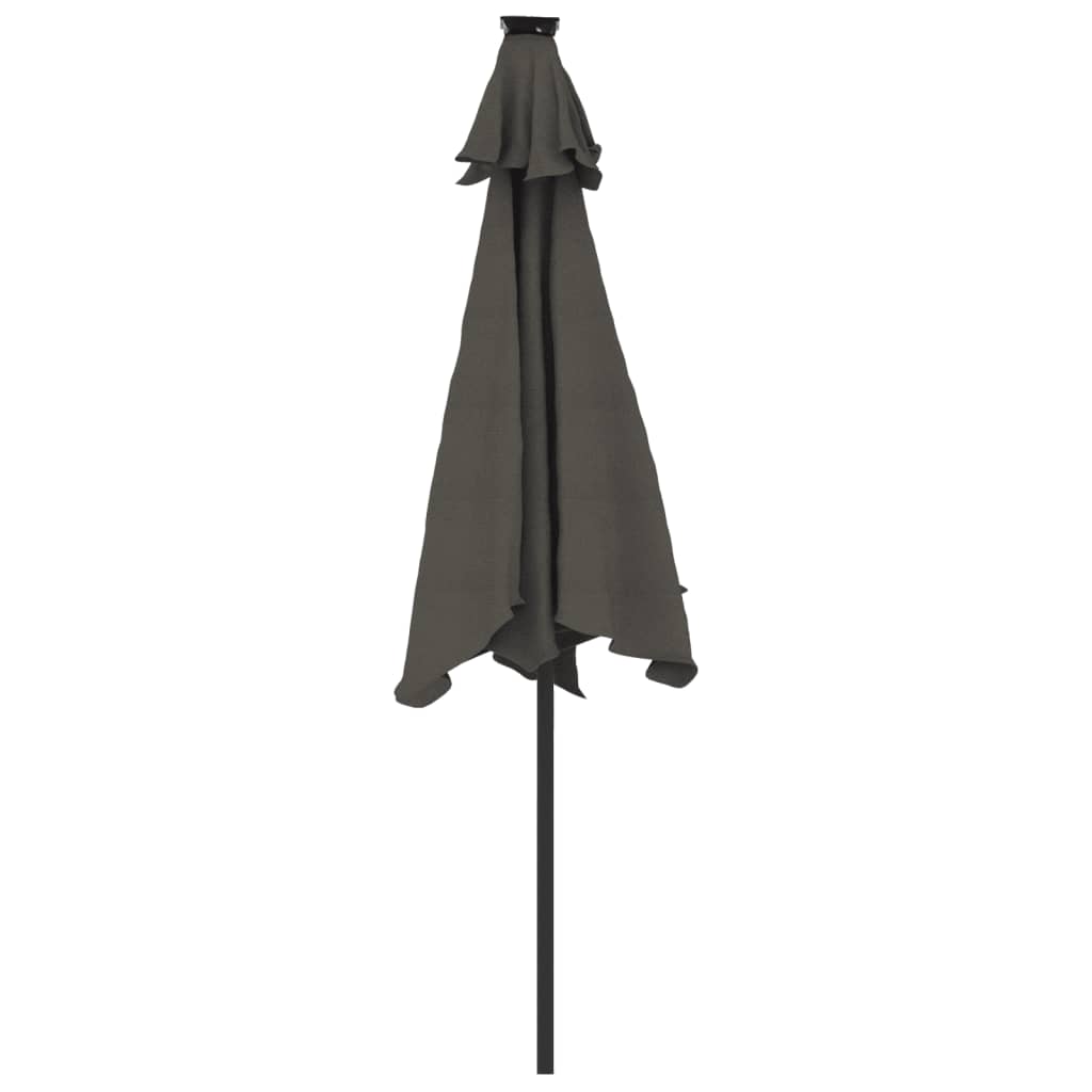 Garden Parasol with Steel Pole Anthracite 88.6x88.6x83.5