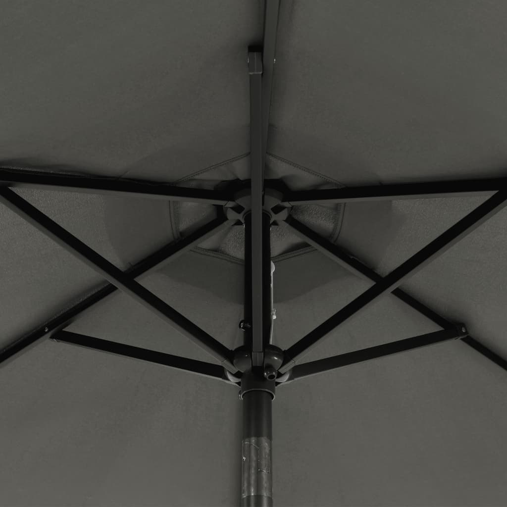 Garden Parasol with Steel Pole Anthracite 88.6x88.6x83.5