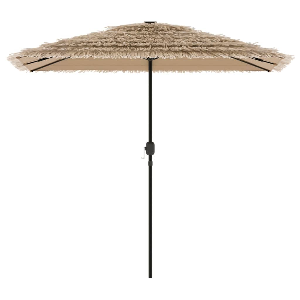 Garden Parasol with Steel Pole Brown 97.6x97.6x97.6