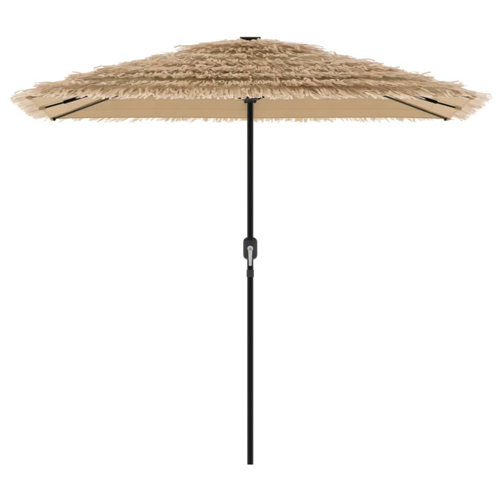 Garden Parasol with Steel Pole Brown 97.6x97.6x97.6