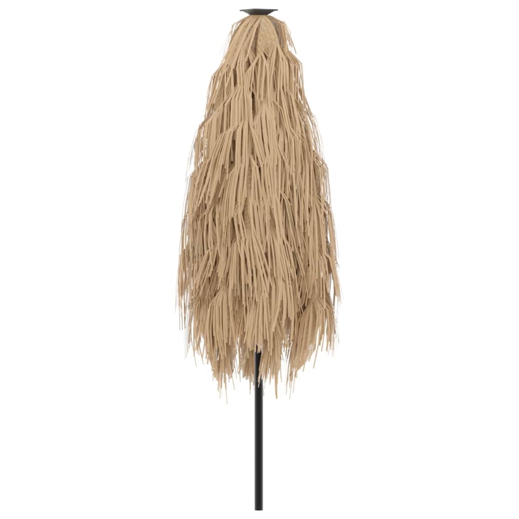 Garden Parasol with Steel Pole Brown 87.8x87.8x83.9