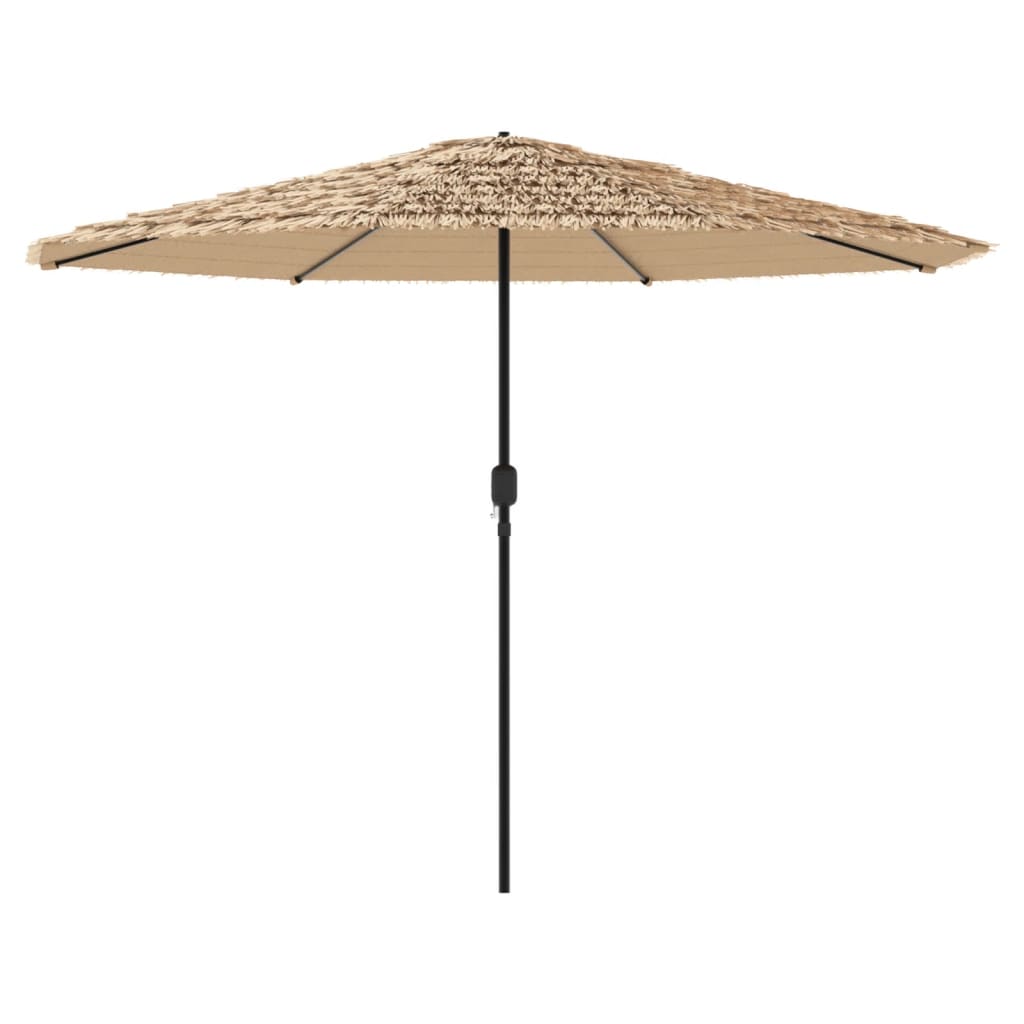 Garden Parasol with Steel Pole Brown 127.6x127.6x97.2