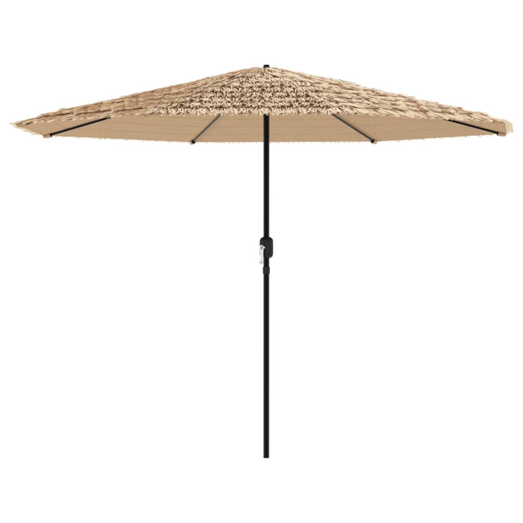 Garden Parasol with Steel Pole Brown 152.8x152.8x97.6