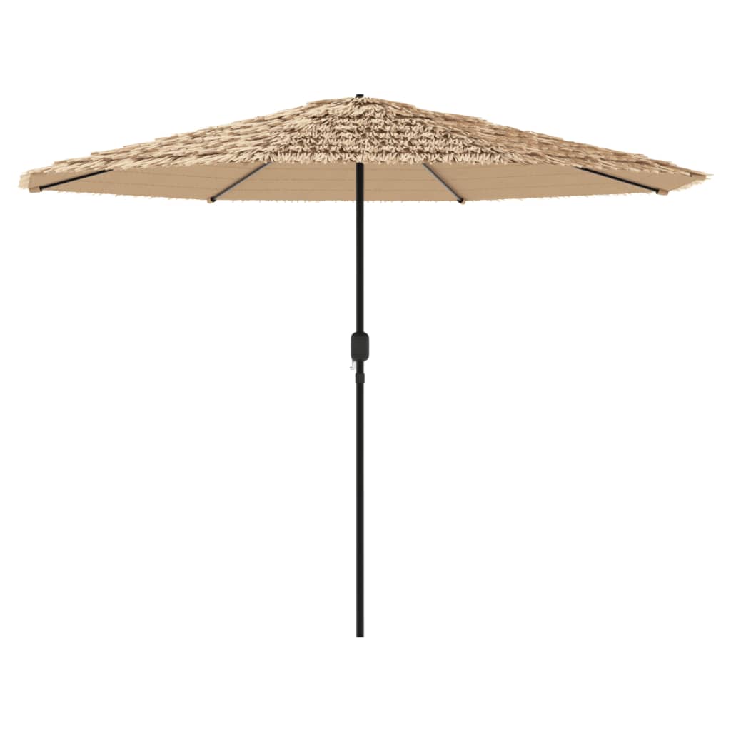 Garden Parasol with Steel Pole Brown 152.8x152.8x97.6