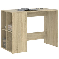 Desk Sonoma Oak Engineered Wood Medium Desk Rectangular