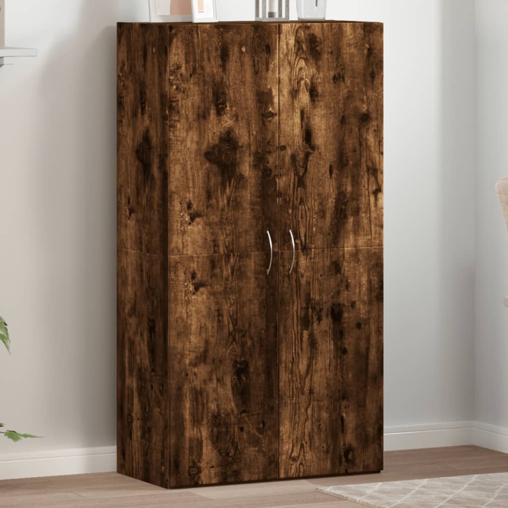 File Cabinet Smoked Oak 23.6x12.6x45.3 Engineered Wood