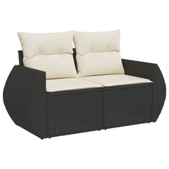 Garden Sofa Set Black, Cream White