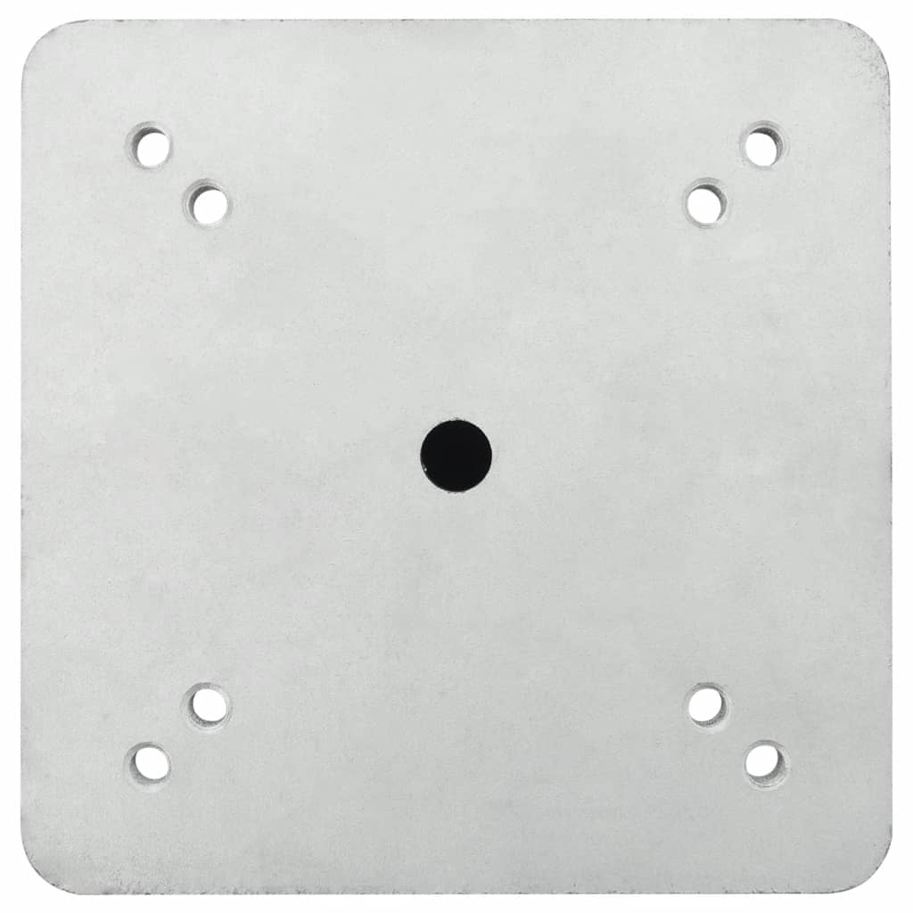 In-Ground Parasol Base Silver 6.3x6.3x15.6 Steel