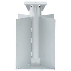In-Ground Parasol Base Silver 10.8x10.8x17.7 Steel