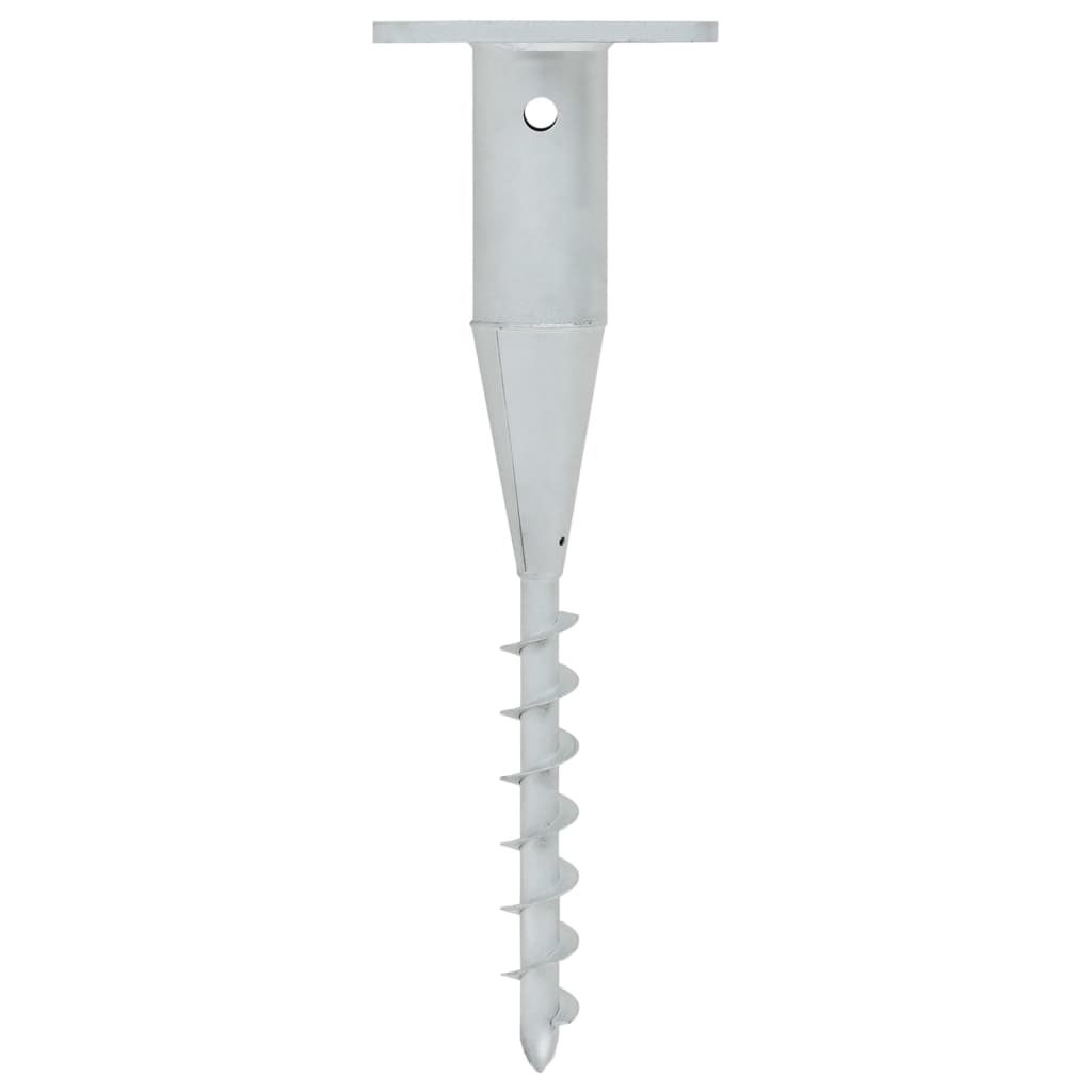 In-Ground Parasol Base with Rod 6.3x6.3x20.5 Steel