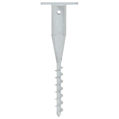 In-Ground Parasol Base with Rod 6.3x6.3x20.5 Steel
