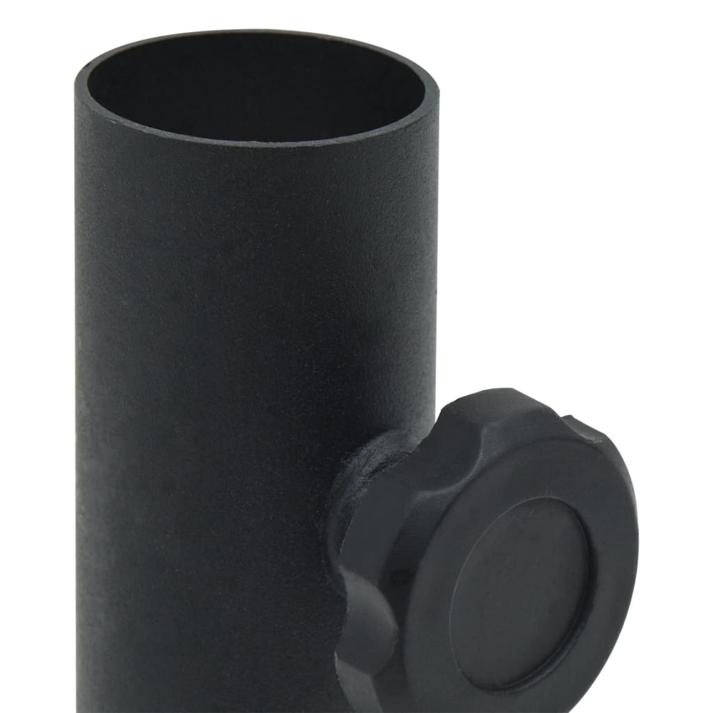 Parasol Base for ??1.3/1.3/1.5 Pole Matt Black Steel