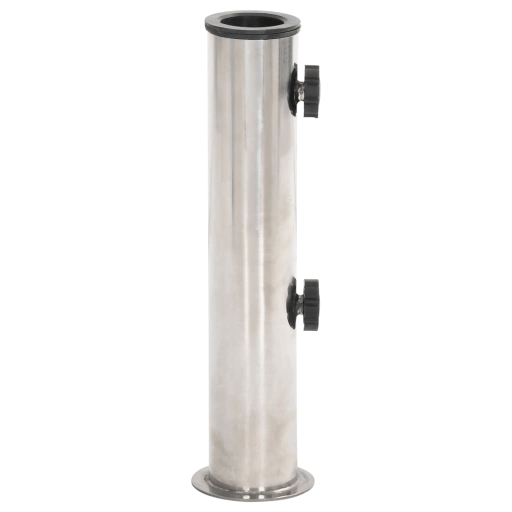 Parasol Base for ??1.5/1.9 Pole Silver Stainless Steel