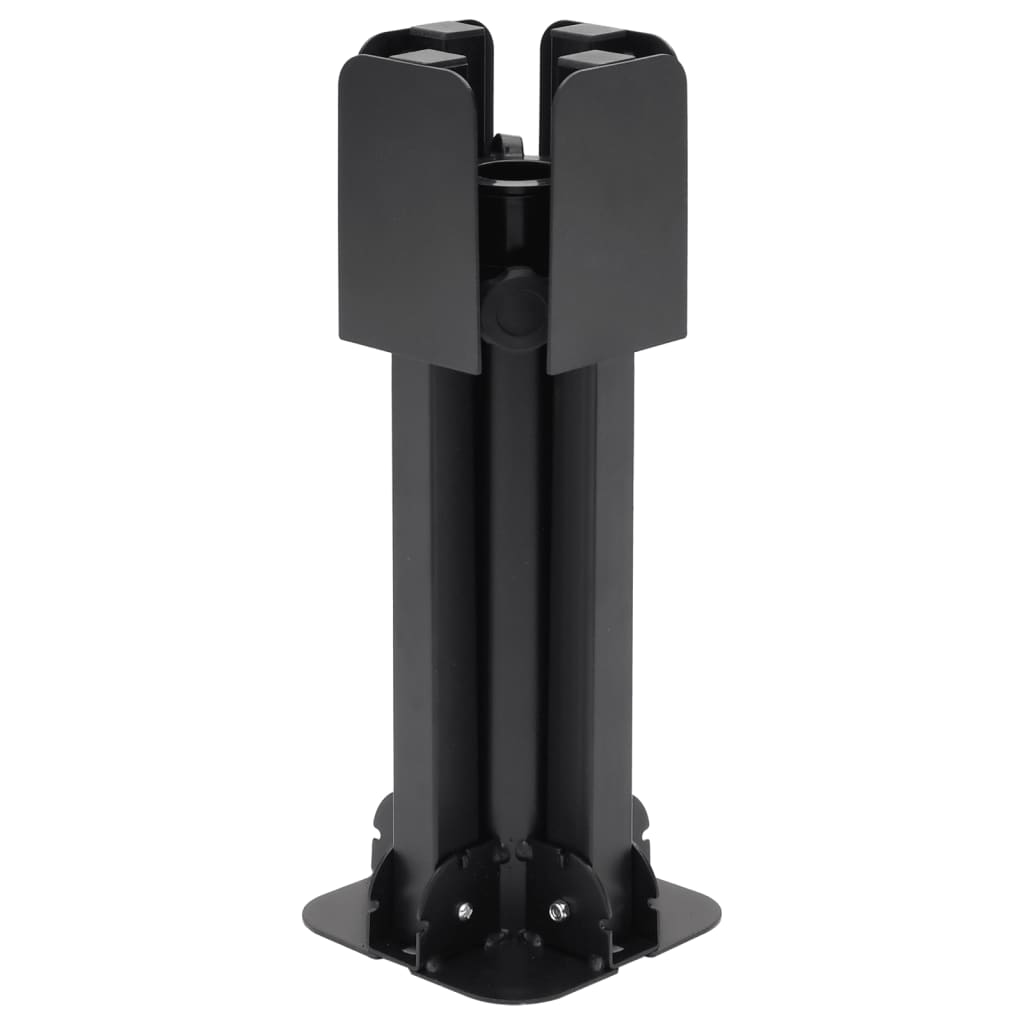 Parasol Base Foldable for ??1.5/1.9 Pole Glossy Black Steel