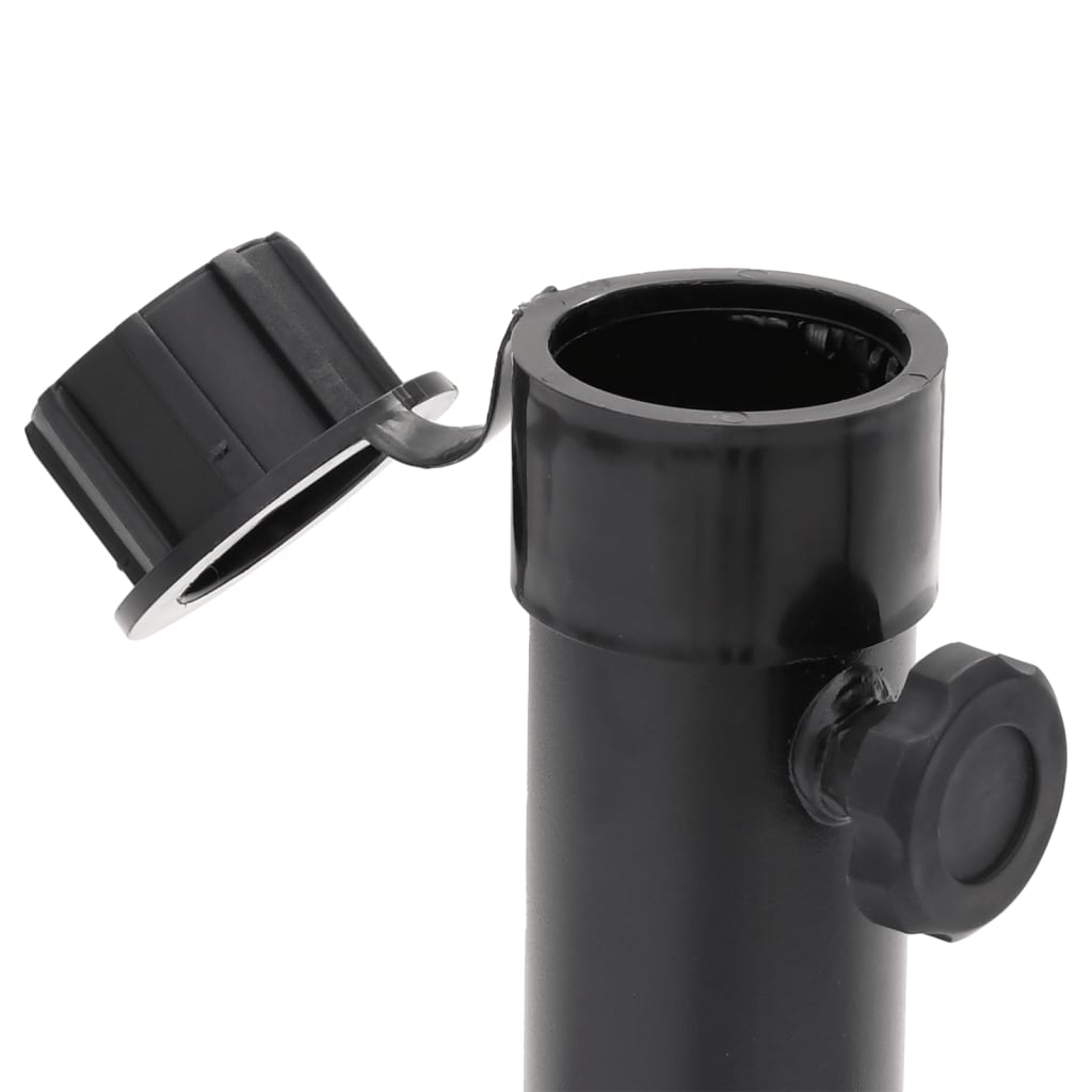 Parasol Base Foldable for ??1.5/1.9 Pole Glossy Black Steel