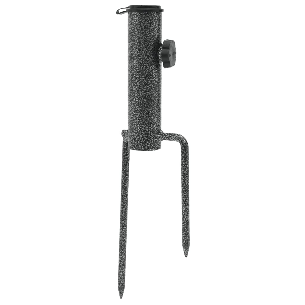 Parasol Stands with Spikes 2 pcs 3.5x13.8 Galvanized Steel