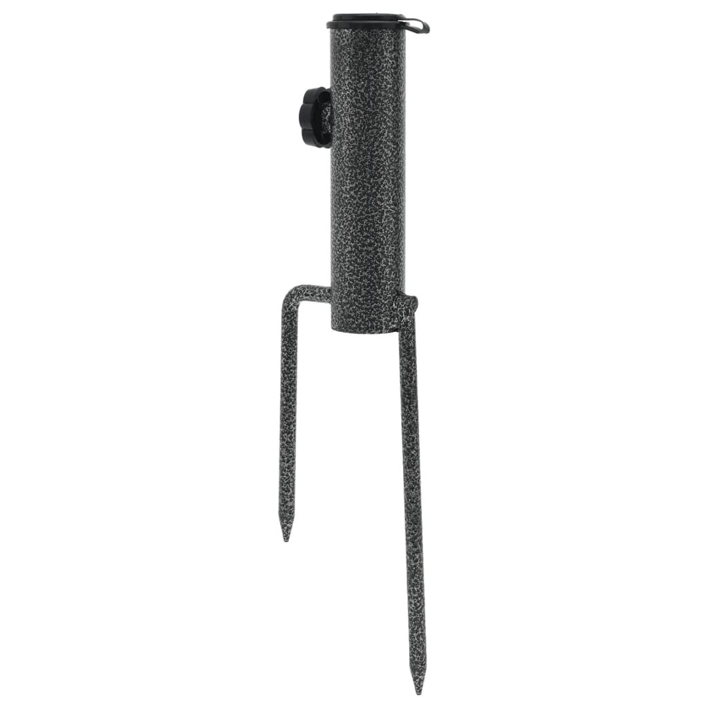 Parasol Stands with Spikes 2 pcs 3.5x13.8 Galvanized Steel