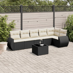 Garden Sofa Set Black