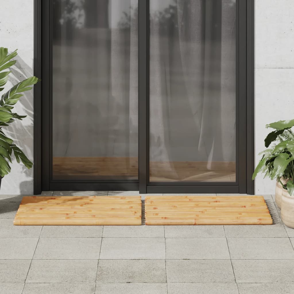 Bath Mats 2 pcs 27.6x19.7 Bamboo