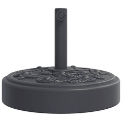 Parasol Base 126.37 lb Black Iron Circular