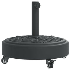 Parasol Base Black Polyethylene Large Parasol Base Round