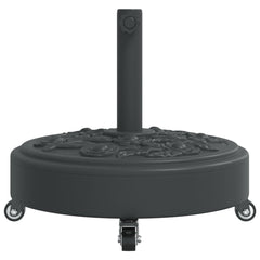 Parasol Base Black Polyethylene Large Parasol Base Round