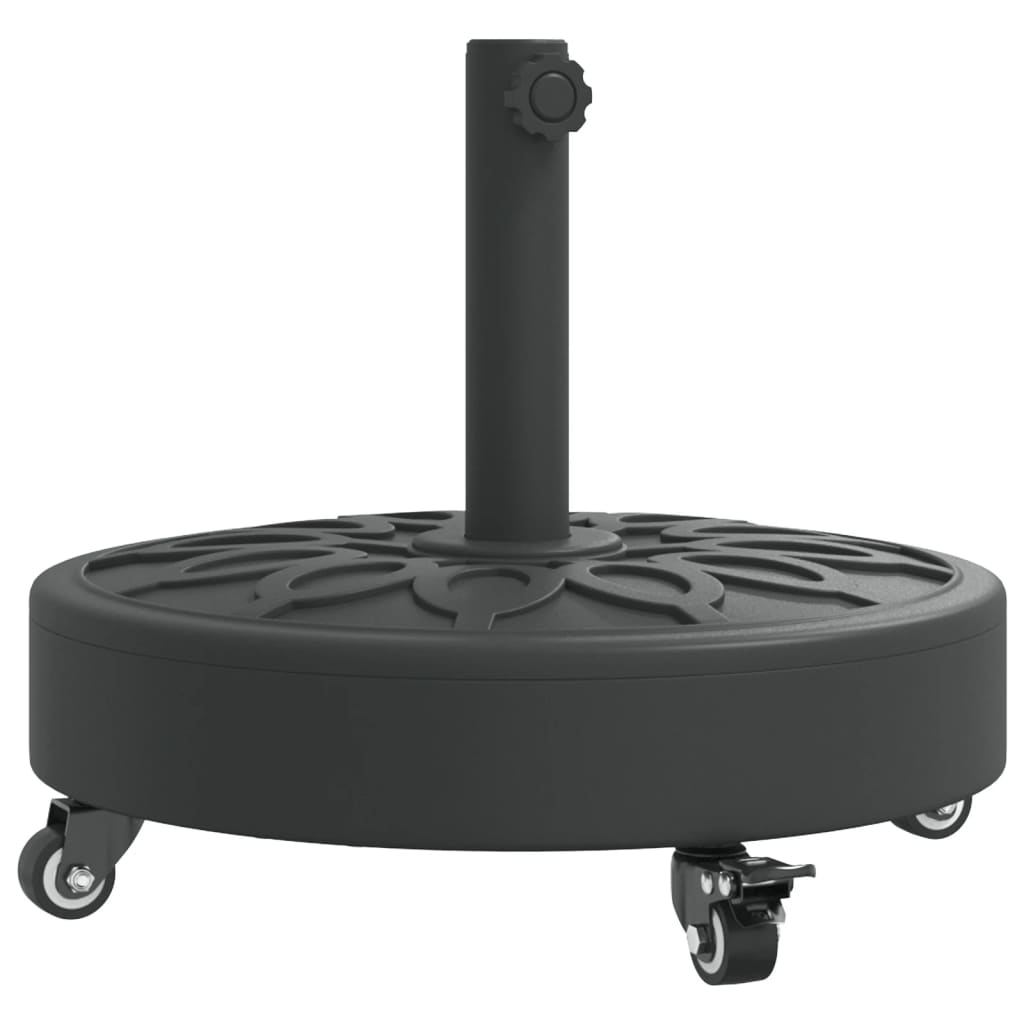 Parasol Base with Wheels for ??1.5/1.9 Poles 59.5 lb Round