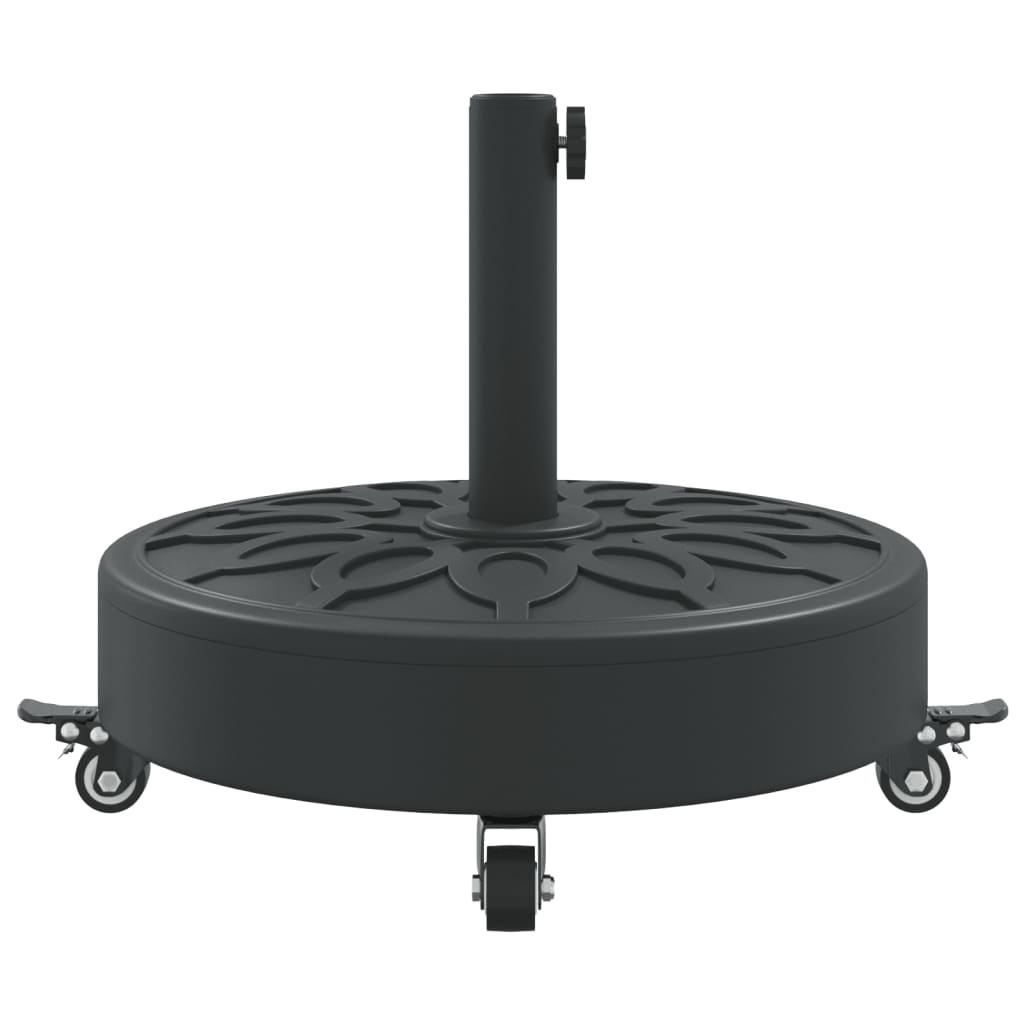 Parasol Base with Wheels for ??1.5/1.9 Poles 59.5 lb Round