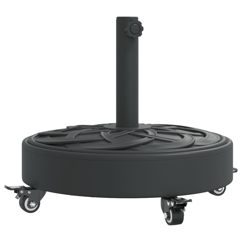 Parasol Base with Wheels for ??1.5/1.9 Poles 59.5 lb Round
