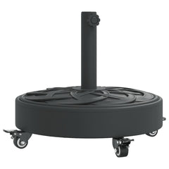Parasol Base with Wheels for ??1.5/1.9 Poles 59.5 lb Round