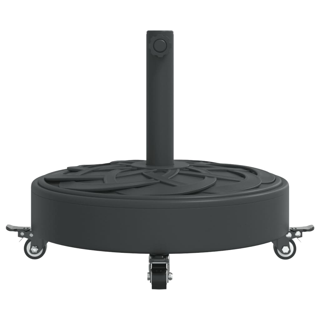 Parasol Base with Wheels for ??1.5/1.9 Poles 59.5 lb Round